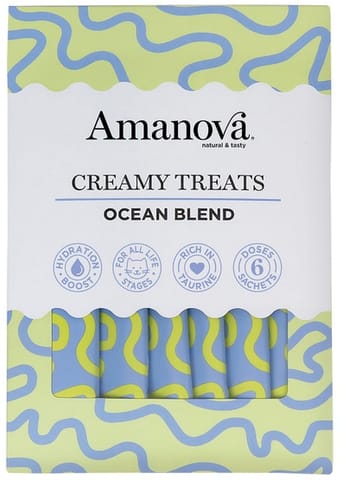 ⁨Amanova Cat Creamy Treats Ocean Blend Tuna & Salmon - tuńczyk i łosoś 6x15g⁩ w sklepie Wasserman.eu