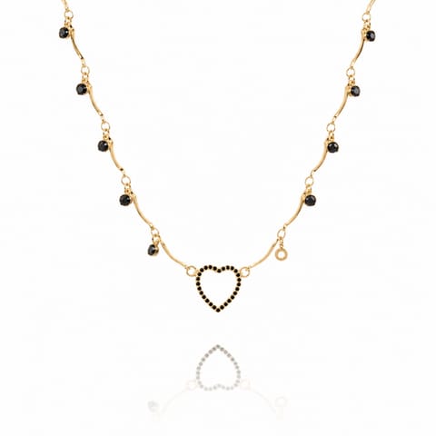 ⁨Necklace stainless steel gold plated 14k NST1580⁩ at Wasserman.eu