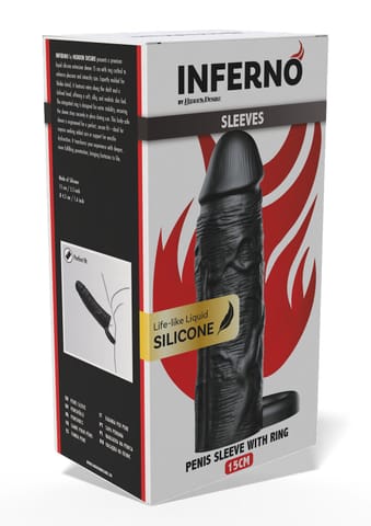 ⁨Penis Sleeve Liquid Silicone Ring 15 cm⁩ w sklepie Wasserman.eu
