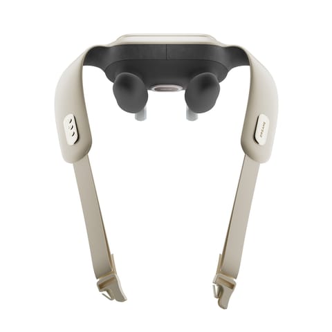 ⁨Masażer na kark ramiona z funkcją ogrzewania USB-C 2200mAh - biały⁩ w sklepie Wasserman.eu