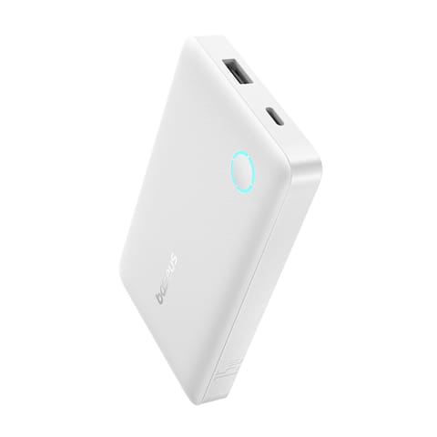 ⁨Powerbank 10000mAh 15W EnerFill FP11 z kablem USB-C 30cm - biały⁩ w sklepie Wasserman.eu