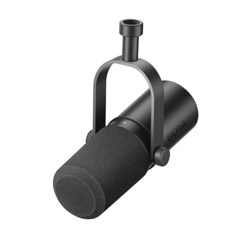 ⁨Mikrofon studyjny przewodowy do podcastów USB XLR - czarny⁩ w sklepie Wasserman.eu