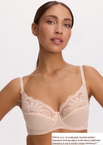 ⁨BIUSTONOSZ GAIA 002 SOFT FANCY BEŻ (kolor beż, rozmiar 95B)⁩ w sklepie Wasserman.eu