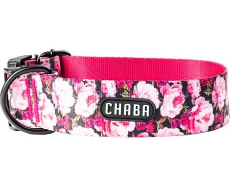 ⁨CHABA Obroża regulowana Bull Story IV L/XL Peony⁩ w sklepie Wasserman.eu