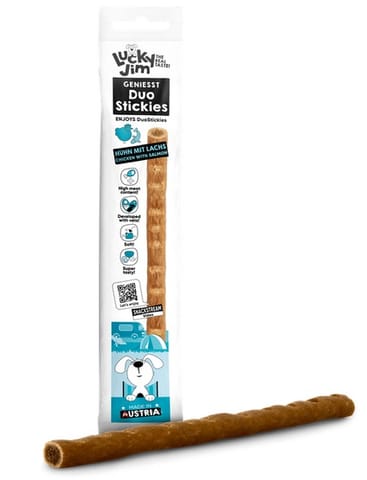⁨Lucky Jim DuoStickies Kurczak i łosoś 15g⁩ w sklepie Wasserman.eu