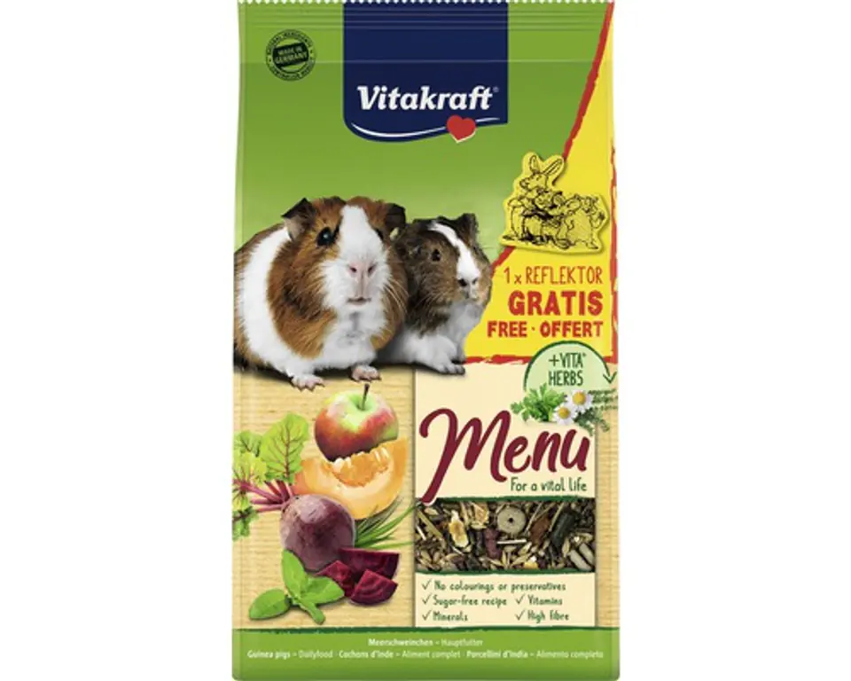 VITAKRAFT MENU VITAL karma dla świnki morskiej 3kg + GRATIS w sklepie Wasserman.eu