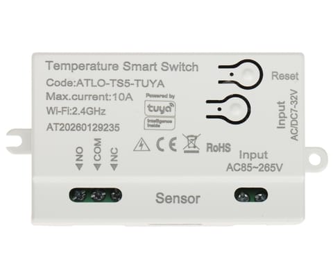 ⁨INTELIGENTNY PRZEŁĄCZNIK Z POMIAREM TEMPERATURY ATLO-TS5-TUYA Wi-Fi, Tuya Smart ATLO⁩ w sklepie Wasserman.eu