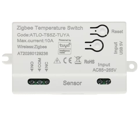 ⁨INTELIGENTNY PRZEŁĄCZNIK Z POMIAREM TEMPERATURY ATLO-TS5Z-TUYA ZigBee, Tuya Smart ATLO⁩ w sklepie Wasserman.eu