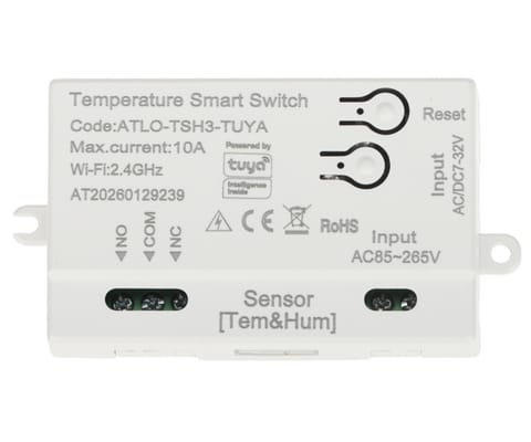 ⁨INTELIGENTNY PRZEŁĄCZNIK Z POMIAREM TEMPERATURY I WILGOTNOŚCI ATLO-TSH3-TUYA Wi-Fi, Tuya Smart ATLO⁩ w sklepie Wasserman.eu