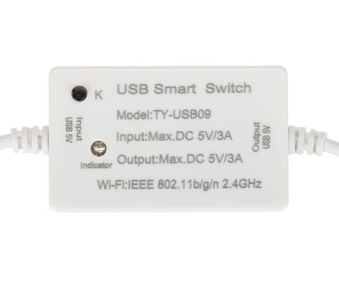 ⁨INTELIGENTNY PRZEŁĄCZNIK USB ATLO-SW1TUSB-TUYA Wi-Fi, Tuya Smart⁩ w sklepie Wasserman.eu