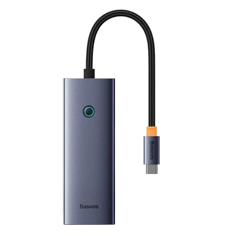 ⁨Stacja dokująca Baseus UltraJoy Series 5-Port USB-C do HDMI4K@30Hz + 3xUSB 3.0 + PD (szary)⁩ w sklepie Wasserman.eu