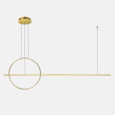 ⁨Pendant lamp LINEA No.2 Φ40 cm 4k gold dimmable Altavola Design (Light color, Daylight, Gold color, Dimmable yes)⁩ at Wasserman.eu