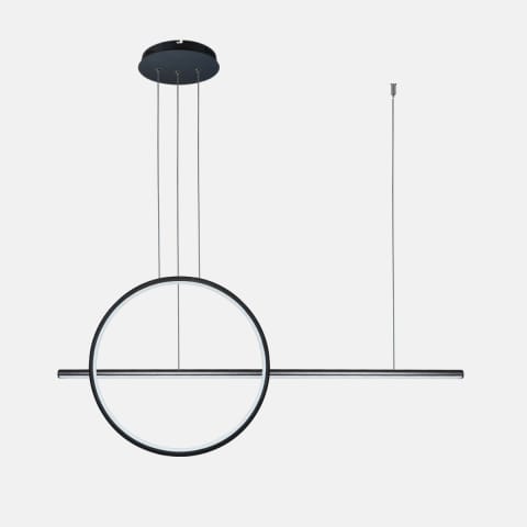 ⁨Lampa wisząca Linea No.2 100 40cm czarna 3k (Barwa światła delikatnie ciepła, Kolor Czarny, Możliwość ściemniania nie)⁩ w sklepie Wasserman.eu
