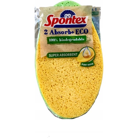 ⁨Gąbka celulozowa ABSORB SPONTEX (2 sztuki) 87042507⁩ w sklepie Wasserman.eu