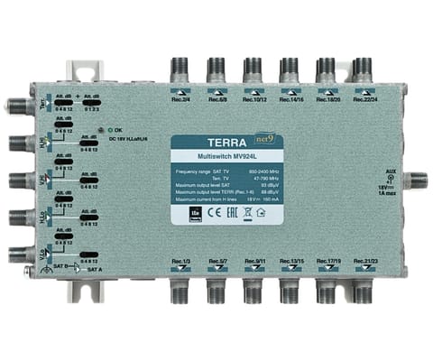 ⁨MULTISWITCH MV-924L 9 WEJŚĆ / 24 WYJŚCIA TERRA⁩ w sklepie Wasserman.eu