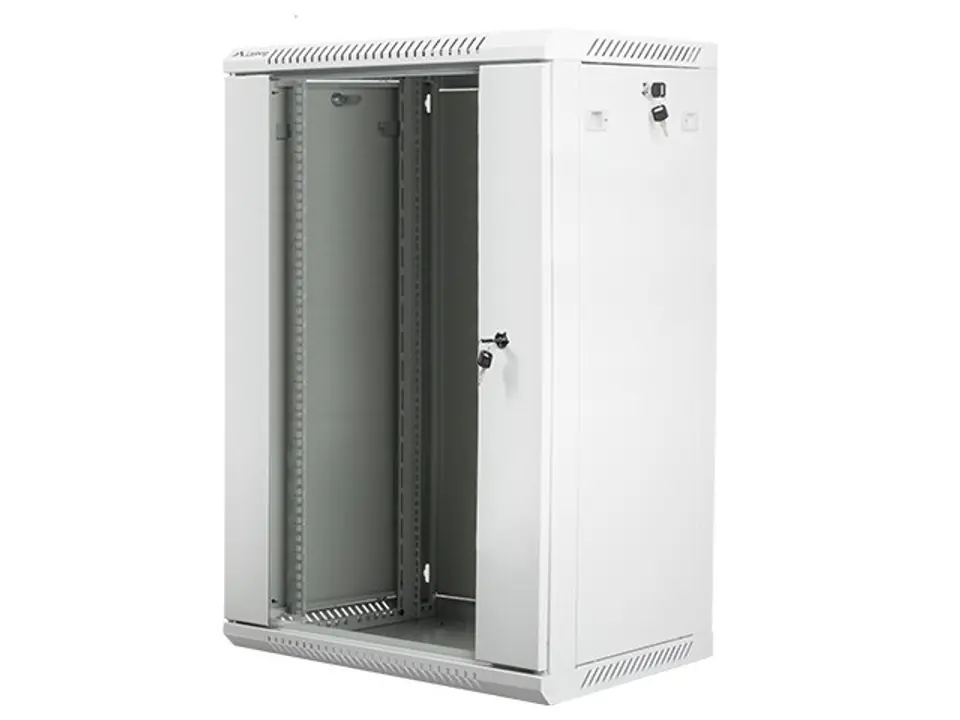 ⁨Wall-Mounted Rack 19'' 18U 600X450mm grey⁩ at Wasserman.eu