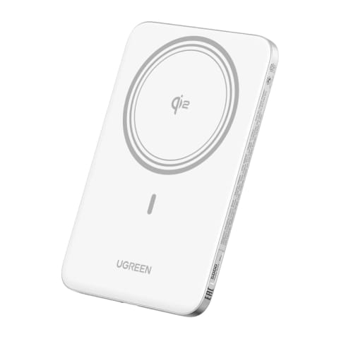 ⁨Powerbank UGREEN PB580 5000mAh 15W magnetyczny (biały)⁩ w sklepie Wasserman.eu