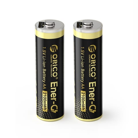 ⁨Bateria litowa akumulator AA 1.5 V 2100mWh USB-C z kablem ładującym - 2 szt.⁩ w sklepie Wasserman.eu