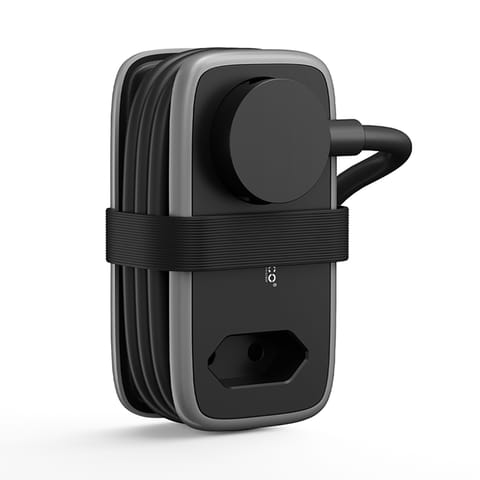 ⁨Listwa zasilająca 5w1 AC USB-A USB-C 15.5W - czarna⁩ w sklepie Wasserman.eu