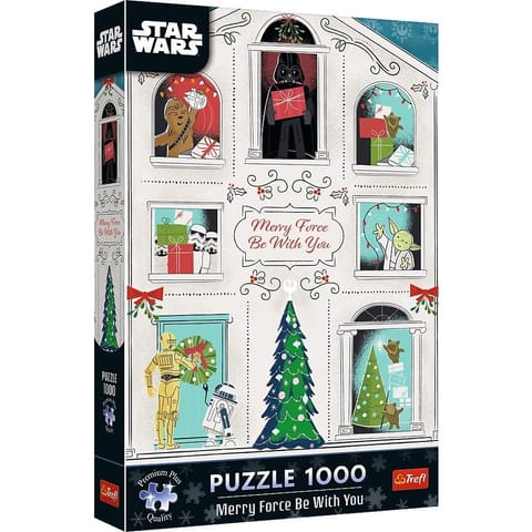 ⁨Puzzle 1000 Niech Moc Świąt Będzie z Tobą TREFL⁩ w sklepie Wasserman.eu