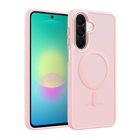 ⁨Crong Hybrid Matte Magnetic - Etui MagSafe Samsung Galaxy A27 5G (różowy)⁩ w sklepie Wasserman.eu