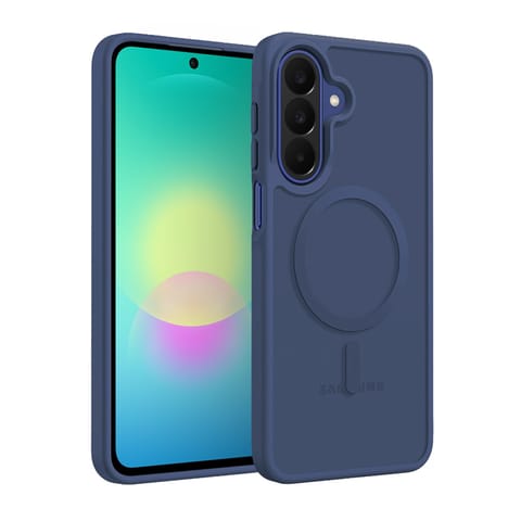 ⁨Crong Hybrid Matte Magnetic - Etui MagSafe Samsung Galaxy A27 5G (granatowy)⁩ w sklepie Wasserman.eu