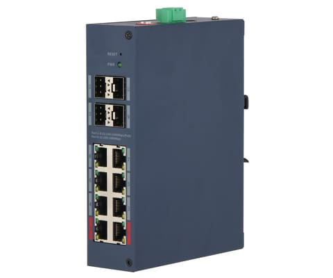 ZARZĄDZALNY SWITCH PRZEMYSŁOWY POE CHS4412-8GT-125 8-PORTOWY + 4X SFP DAHUA w sklepie Wasserman.eu