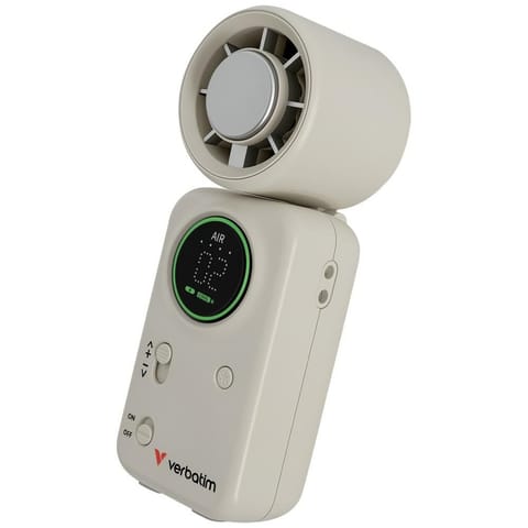 ⁨Mini wiatrak Verbatim Cool `n` Go Ice Touch biało srebrny 32346⁩ w sklepie Wasserman.eu