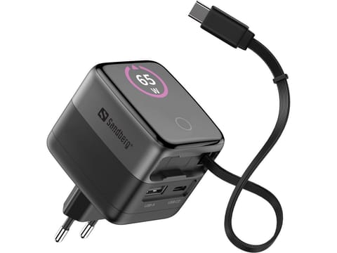 ⁨Sandberg Charger PD65W Display + Cable⁩ w sklepie Wasserman.eu
