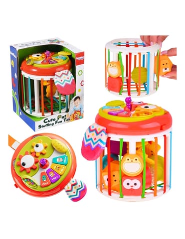 ⁨WOOPIE BABY Walec Kostka Sensoryczna Interaktywny Bębenek⁩ w sklepie Wasserman.eu