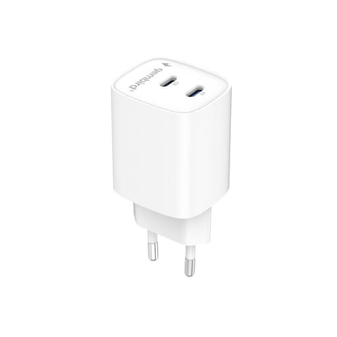 ⁨Ładowarka sieciowa Gembird TA-UC-2C-PD45-01-W 2 porty USB-C 45W biała⁩ w sklepie Wasserman.eu