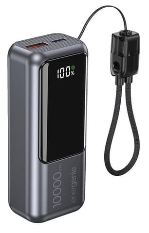 ⁨Power Bank Gembird PB10-PD20-LCD-02 10000 mAh QC3.0 PD 20W szary⁩ w sklepie Wasserman.eu