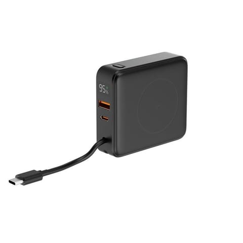 ⁨Power Bank Gembird PB10-WPC15-LCD-01 10000 mAh czarny⁩ w sklepie Wasserman.eu