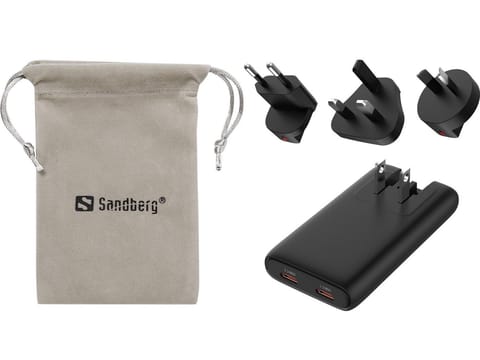 ⁨Sandberg 4in1 TravelCharger 65W Black⁩ w sklepie Wasserman.eu