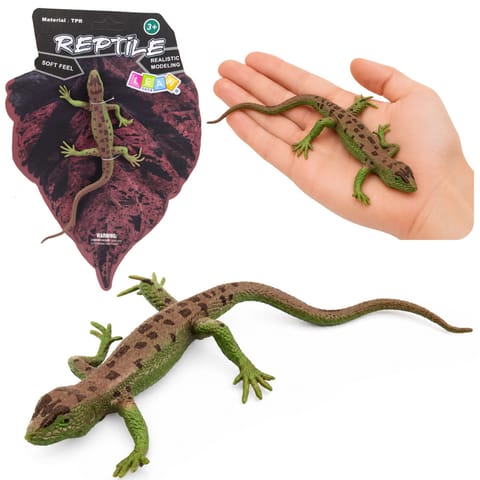 ⁨Jaszczurka Zwinka Gumowa Figurka Rozciągliwa Realistyczna 15 cm⁩ w sklepie Wasserman.eu