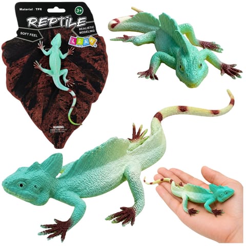 ⁨Jaszczurka Agama Żaglowa Gumowa Figurka Rozciągliwa Realistyczna 16 cm⁩ w sklepie Wasserman.eu