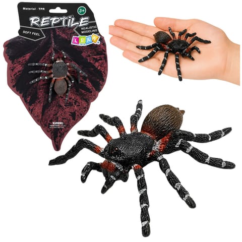 ⁨Pająk Tarantula Gumowa Figurka Rozciągliwa Realistyczna Czarny 10 cm⁩ w sklepie Wasserman.eu