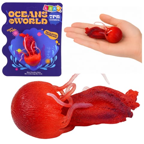 ⁨Gumowa Figurka Meduza Rozciągliwa Realistyczna Zwierzę Morskie 9 cm⁩ w sklepie Wasserman.eu