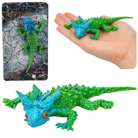 ⁨Jaszczurka Rogata Gumowa Figurka Rozciągliwa Realistyczna 20 cm⁩ w sklepie Wasserman.eu