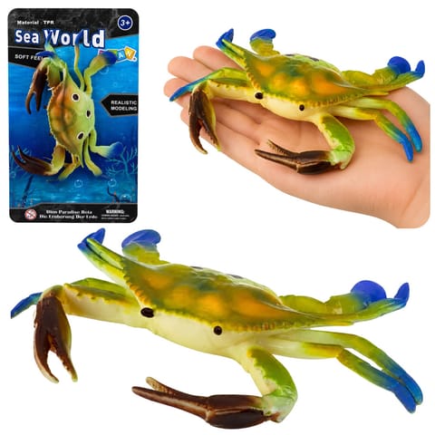 ⁨Gumowa Figurka Krab Rozciągliwa Realistyczna Zwierzę Morskie 19cm⁩ w sklepie Wasserman.eu