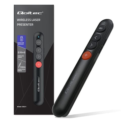 ⁨Laser pointner presenter 4in1 USB 3.0 2.4GHz 30m⁩ at Wasserman.eu