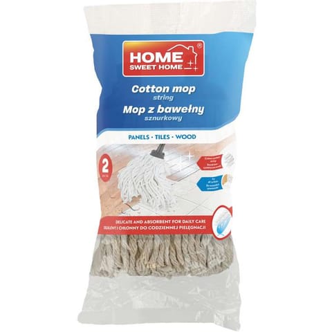 ⁨Mop sznurkowy ZAPAS bawełna (2 sztuki) HSH 500000008⁩ w sklepie Wasserman.eu