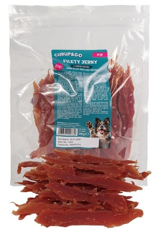 ⁨Chrup&Go Przysmak dla psa Filety Jerky z piersią kaczki 500g⁩ w sklepie Wasserman.eu