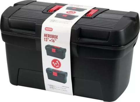 ⁨ZESTAW SKRZYNEK NARZĘDZIOWYCH CURVER HEROBOX 16+13''⁩ w sklepie Wasserman.eu