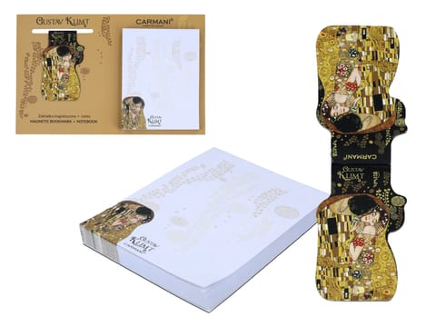 ⁨Kpl. Notes magnetyczny i magnes - G. Klimt, Pocałunek (CARMANI)⁩ w sklepie Wasserman.eu