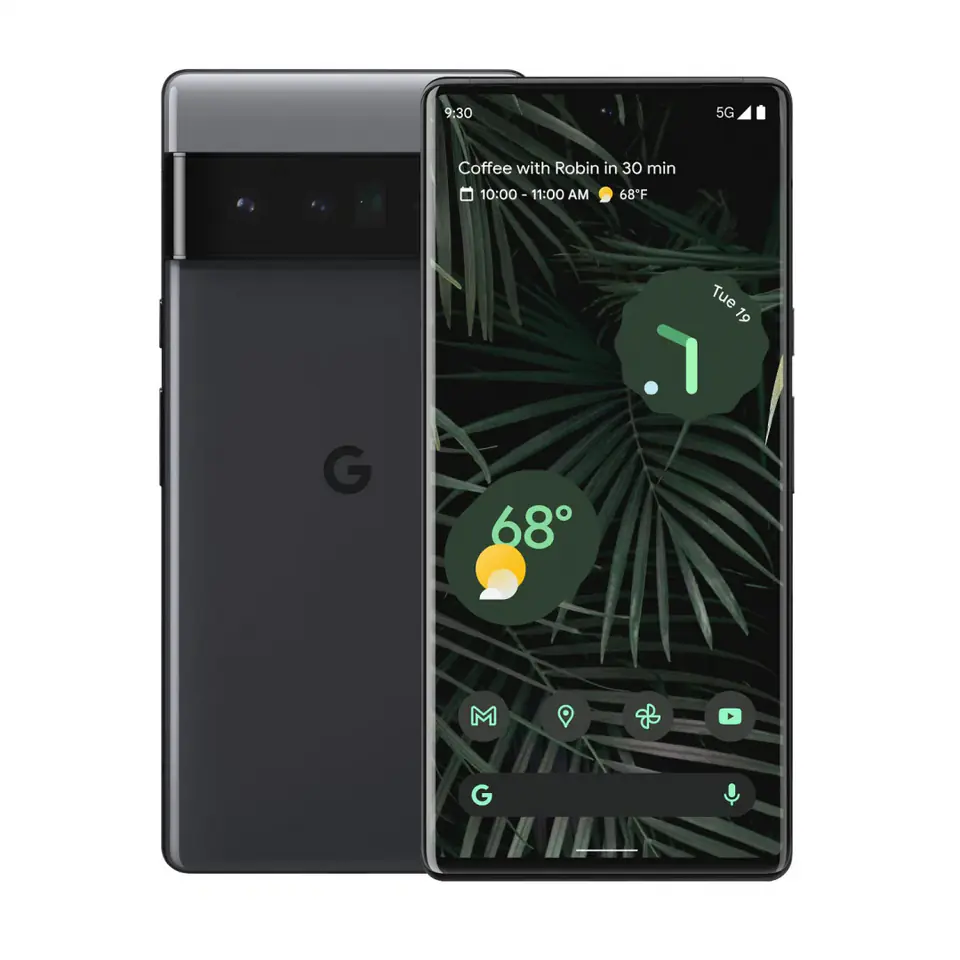 ⁨Google Pixel 6 Pro Stormy Black, 6.71 ", LTPO AMOLED, 1440 x 3120, Google Tensor, Internal RAM 12 GB, 128 GB, Nano-SIM, 3G, 4G,⁩ w sklepie Wasserman.eu