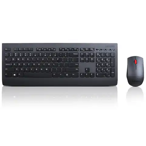 ⁨Lenovo Professional Wireless Keyboard and Mouse Combo - US English with Euro symbol Black⁩ w sklepie Wasserman.eu