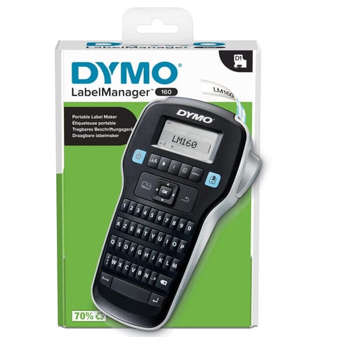 ⁨DYMO LabelManager 160  6/9/12      mm D1-BĂ¤nder Azerty⁩ at Wasserman.eu