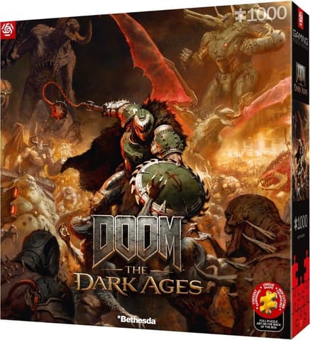 ⁨Puzzle 1000 Doom The Dark Ages Slayer's Rage⁩ w sklepie Wasserman.eu