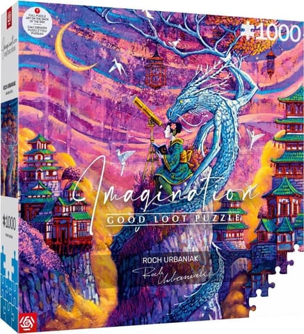 ⁨Puzzle 1000 Roch Urbaniak Sakura i Ryu⁩ w sklepie Wasserman.eu